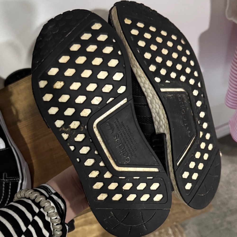 adidas Black Casual Sneakers with White Midsole - Picture 2 of 3